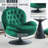Zenon Velvet Swivel Accent Chair with Ottoman-991307797