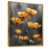 Toile avec cadre flottant or