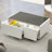 Modern Smart Coffee Table With Built-In Fridge, Tooth Speaker, Wireless Charging, Touch Control Panel, USB Ports, Outlet Protection, Atmosphere-2026904280