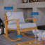 Chaise berçante d'extérieur en teck Marina-472441369