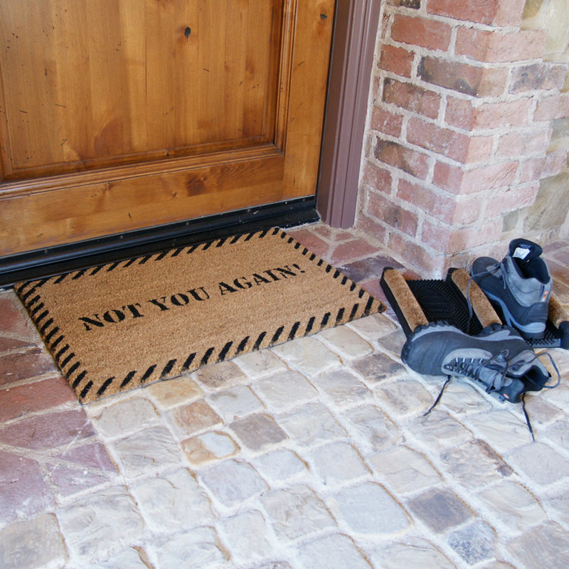 Tapis de porte d’extérieur amusant