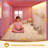 Low Loft Bed Twin Size With Stairs,7 Drawers, Bookcase And Led Lights, Pink-557267323