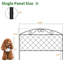44cm H x 60cm W Metal Fence Panels