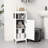 White Bathroom Storage Solution - Maximizes Space And Functionality Cupboard Versatile For Your Needs