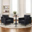 Fauteuil d'appoint moderne, fauteuil rembourré en similicuir, fauteuils simples-514055178