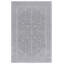 Tapis gris clair / crème à motif floral Calidia-111463590