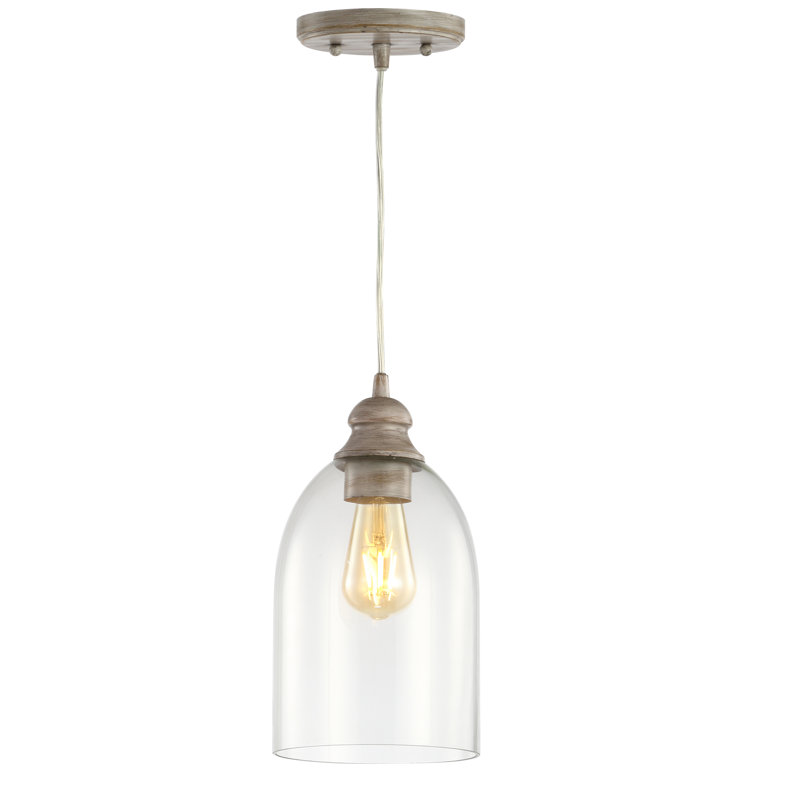 Jarod 1 - Light Gray Single Pendant