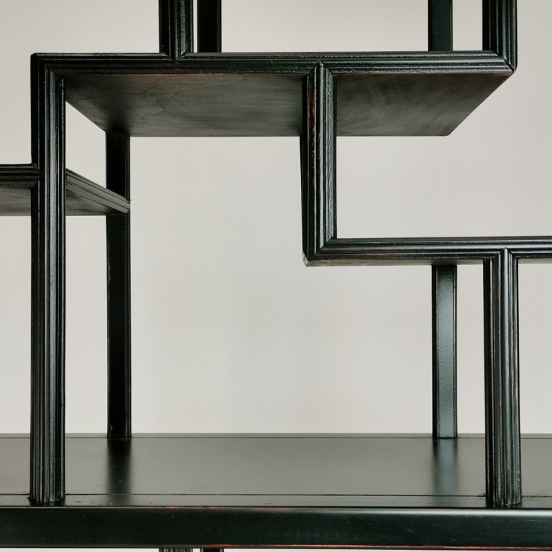 Russel Geometric Bookcase, Black
