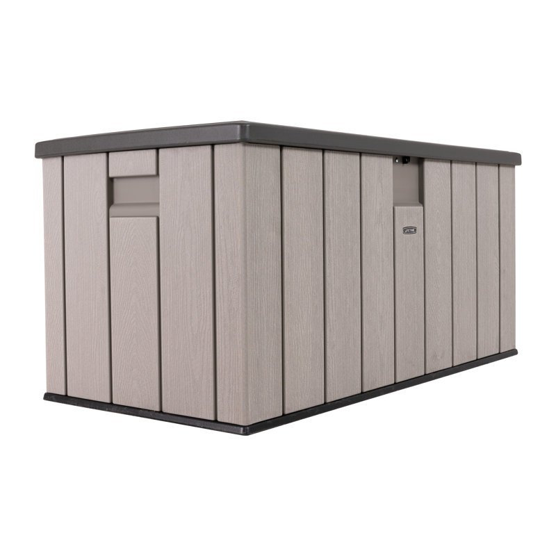 Boîte de rangement extérieure 150 gallons, couvercle gris