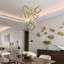 7-Light Gold Dimmable LED Chandelier With LED boxes-1007008338