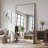 Oversized Full Length Mirror with Stand, Standing Mirror Full Body, Floor Mirror with Aluminum Alloy Framed Rectangle Wall Mirror-1422707247-1432085488