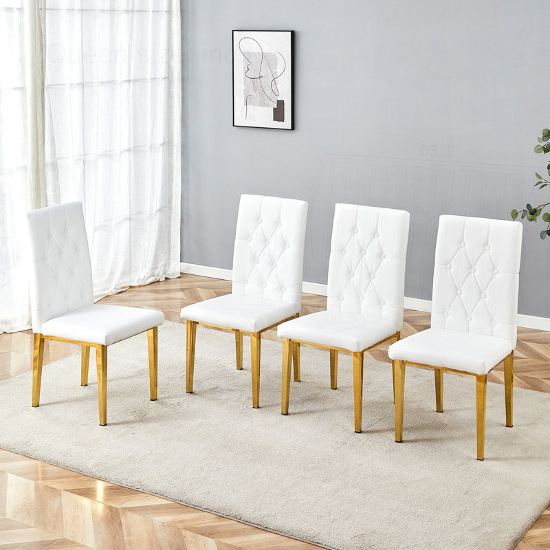 4-Pack PU Dining Chairs