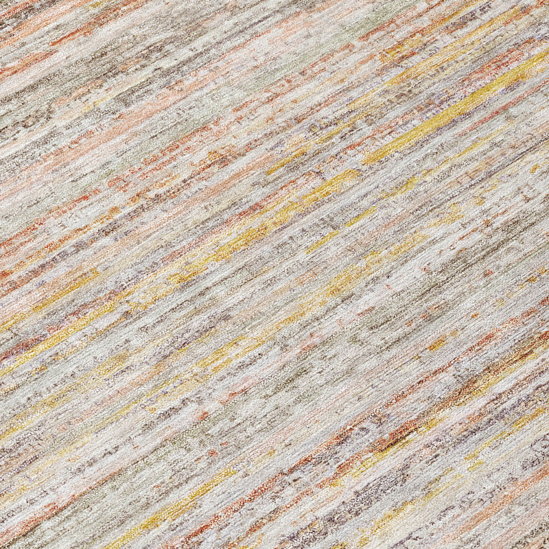 Tapis terre cuite intérieur / extérieur lavable à la machine Claudian ACN1239, Rectangle 10 pi x 14 pi