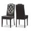 Chaise parsons capitonnée et capitonnée en blanc-1513998756