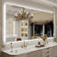 Miroir de salle de bain à DEL rétroéclairé sans cadre certifié Lunara UL-277096516