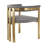 Peppa 19'' H Upholstered Metal Armchair-375971979