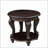 22'' Two Tone Round End Table,Solid Wood Sofa Side Table with Shelf,Living Room Corner Table Easy Assemble, Espresso-1539963277