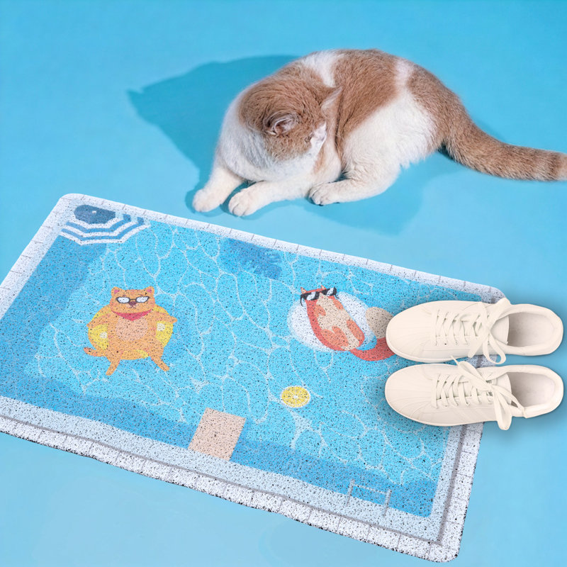 Tapis pour chat 15 po x 24 po Summer Pool