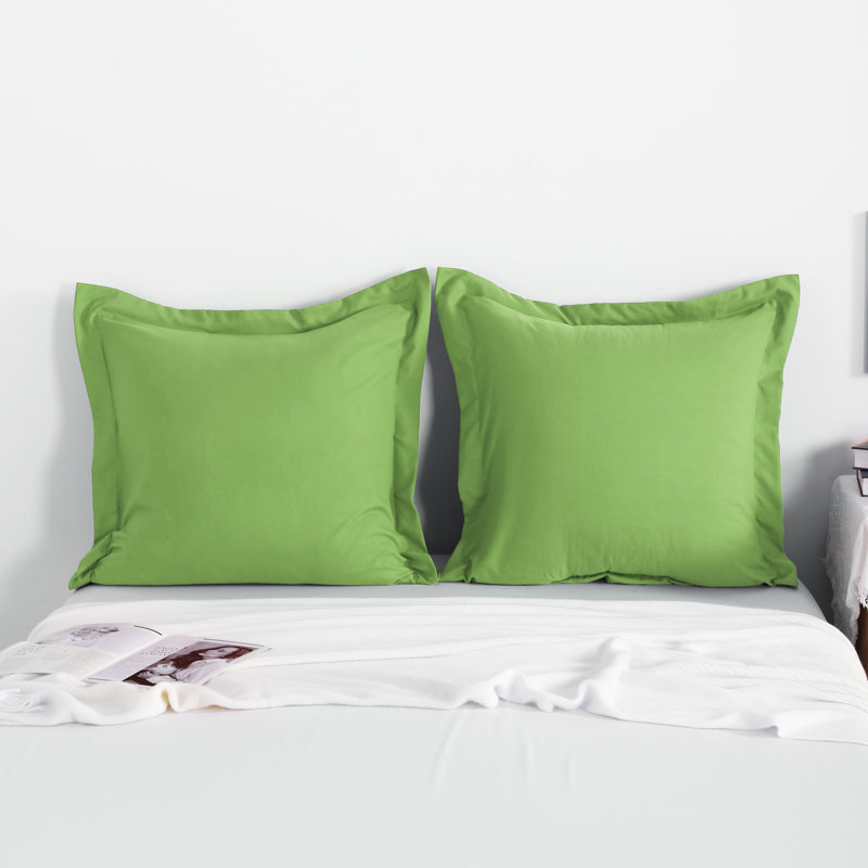 Taies décoratives, 1800 taies d'oreiller Oxford en microfibre brossée - NTBAY, Vert