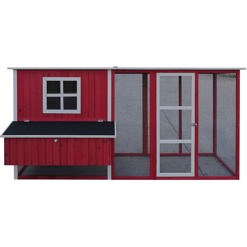 Azyaan 23 Square Feet Chicken Coop with Chicken Run For Up To 5 Chickens