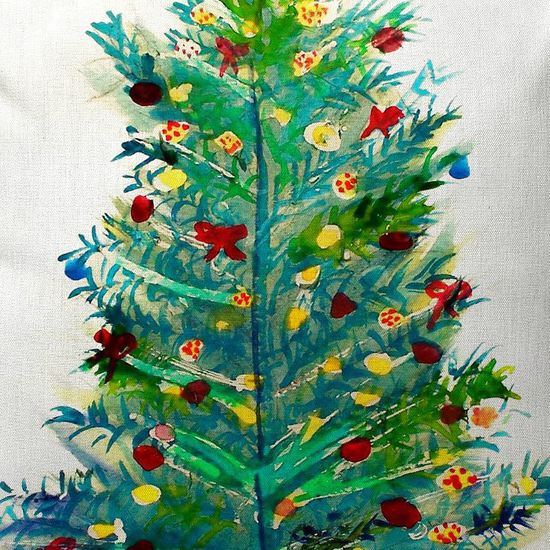 Christmas Outdoor Reversible Throw Pillow, Small