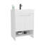 Meuble-lavabo de salle de bain avec lavabo, 2 portes, 2 tablettes, blanc-1328696354