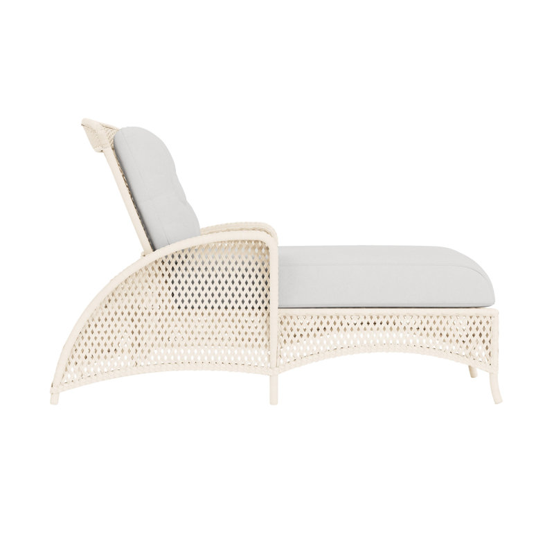 Grand Traverse Outdoor Chaise Lounge, Caramel, Canvas Natural Sunbrella® Canvas