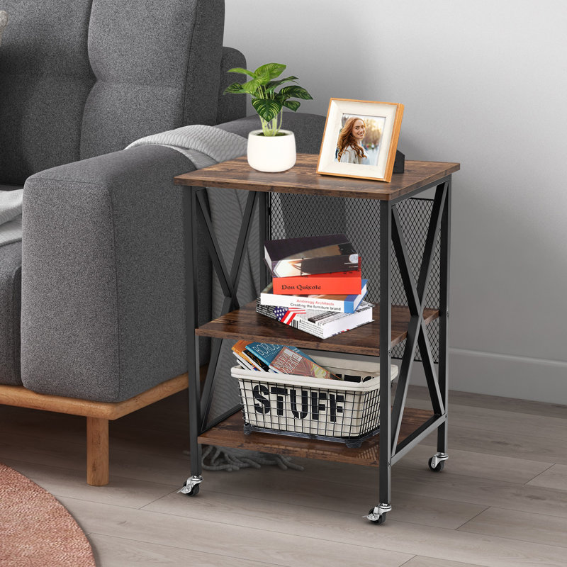 Tormey 75cm H x 52cm W Utility Cart with Wheels