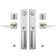 Modish Handleset with Single Cylinder Deadbolt and Door and Rosette