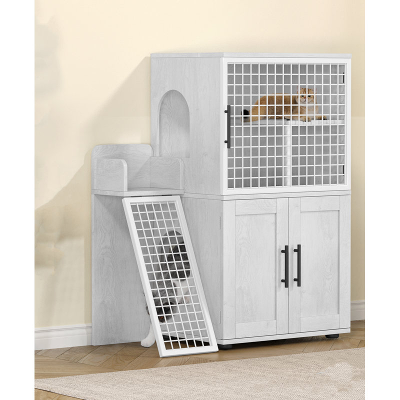 Litter Box Enclosure, White
