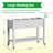 43.33"W Resin Raised Garden Bed With Wheels(Ashen)-197529100