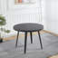 Table extensible, table de salle à manger, table de bureau, table basse, pieds en métal, plateau en bois aggloméré, 100/140 / 180X100X75Cm, couleur noire-657287790