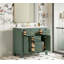 Ensemble de meuble-lavabo sur pied moderne 36 po avec lavabo en céramique, 4 tiroirs et 2 armoires