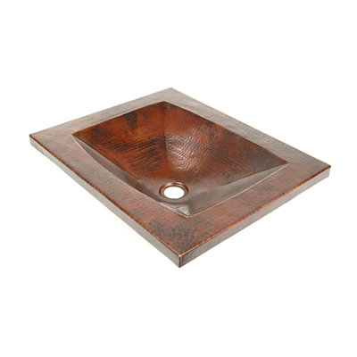 D'Vontz Curacao 16'' Copper Rectangular Bathroom Sink