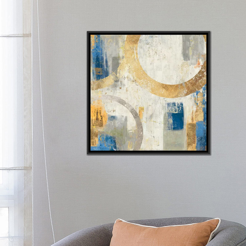 «Tune I», reproduction sur toile, H 18 po x l 18 po x P 1,5 po, Toile avec cadre noir, Pas de tapis