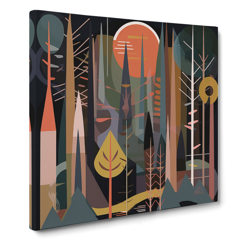 Forest Constructivism - Wrapped Canvas, 35cm H x 35cm W x 3cm D