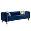 Canapé en velours capitonné Chesterfield