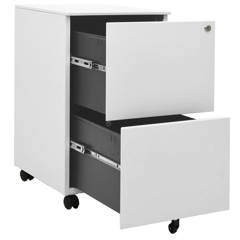 VidaXL Classeur rectangulaire en acier, Gris