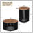 2-Piece Round Solid Wood Coffee Table Set
