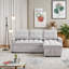 Canapé modulaire inclinable avec lit escamotable Lesniak-34862984