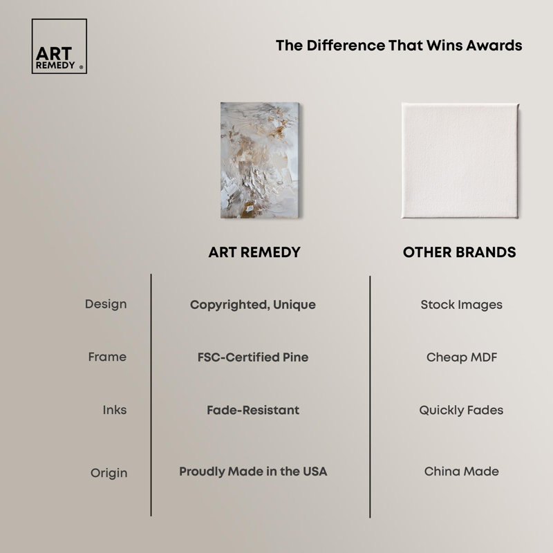 Elegant Gold Abstract Canvas Art, 54" x 36"