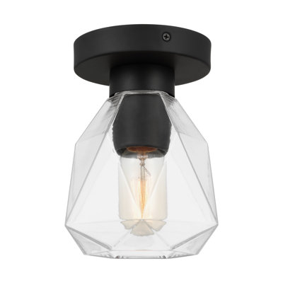 Plafonnier semi-encastré 1 lumière 6 po Maegan