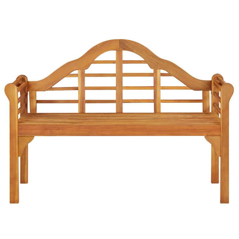 Banc de patio Feodore 49,2 po en bois massif d'acacia