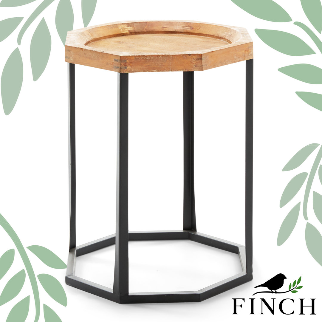 Finch Grayson Wood and Metal Side Table Finch