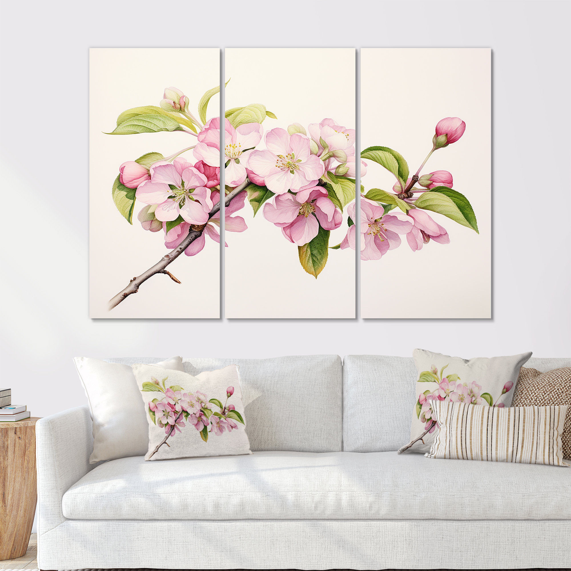 Design Art Apple Blossom Minimalism Dream - Apple Blossom Wall Art ...