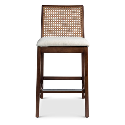 Modern Brazilian Nardia Cane Bar Stool