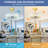 Ripple Aureate Hoop 20" Luxury Crackle Crystal Ceiling Fan Chandelier, Gold Invisible Blades Dimmable LED Fan Light with Remote for Modern Home Decor（Bulbs Included）-1338663080