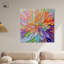 Art abstrait moderne sur toile de pétales prismatiques par Art Remedy-107777965-107777951
