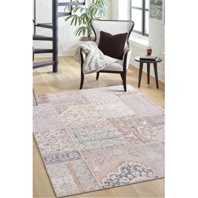 Tapis décoratif beige beige