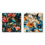 Morbihan - Ensemble de 2 collages floraux et botaniques carrés-101862193-101862194